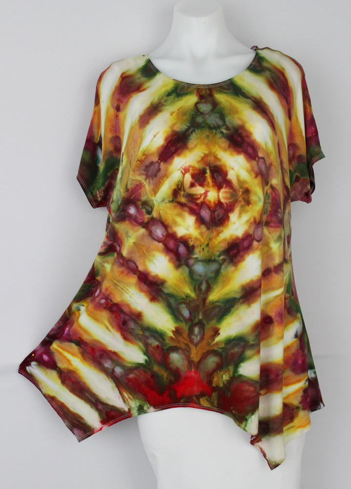 Handkerchief tunic size medium Birthday Wish shibori