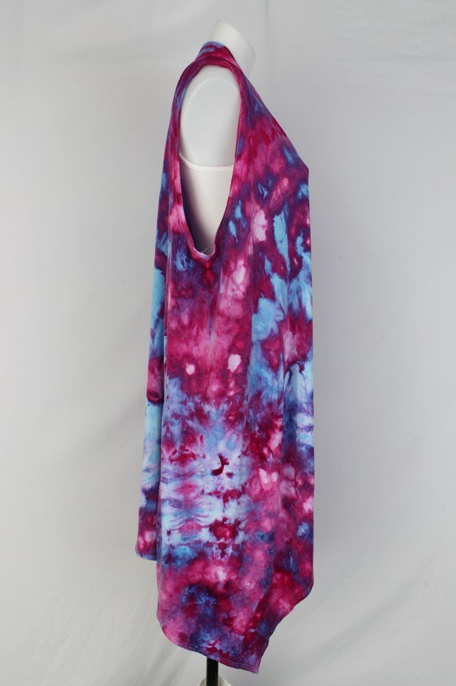 Vest Sleeveless Cardigan - size 1XL - Dazzle crinkle