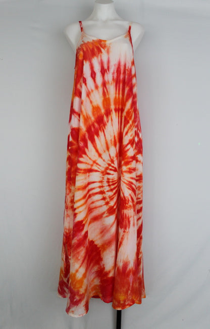 Slip On Maxi Dress - size Medium - Angel Wing spiral