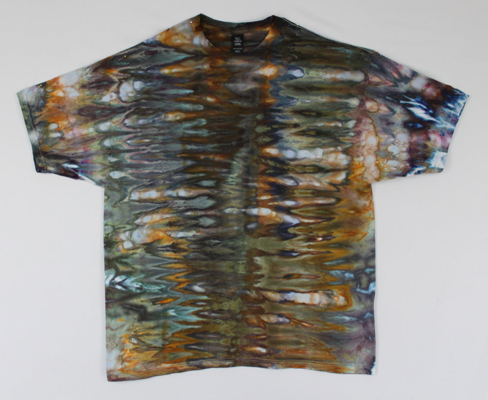 Men's shirt size 3XL TALL - Blue Lagoon snakeskin