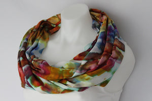 Rayon Infinity Scarf - Confetti stained glass
