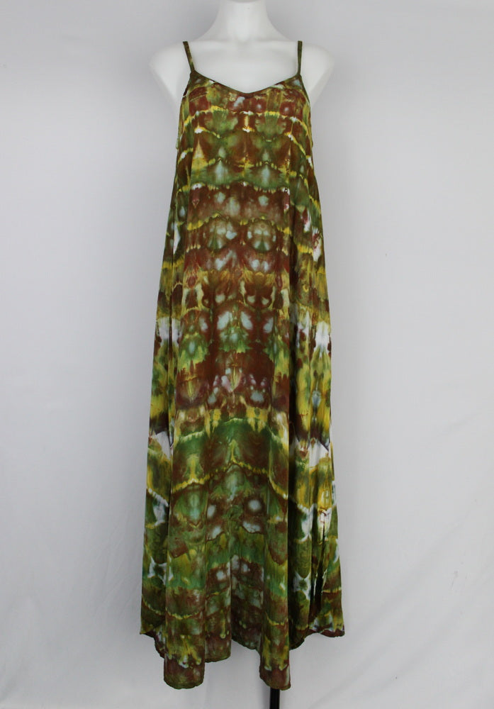 Slip On Maxi Dress - size Medium - Earth Day stained glass
