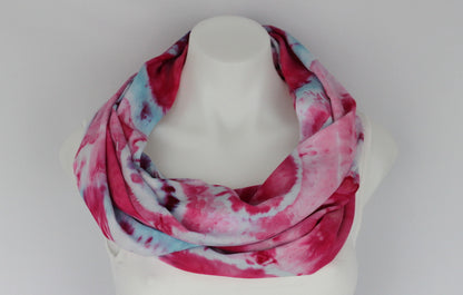 Rayon Infinity Scarf - Pretty in Pink bullseye