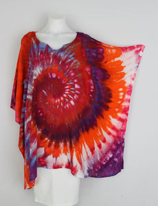 Poncho One size fits most - Sunset Blush spiral