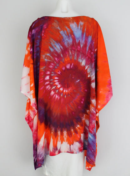 Poncho One size fits most - Sunset Blush spiral