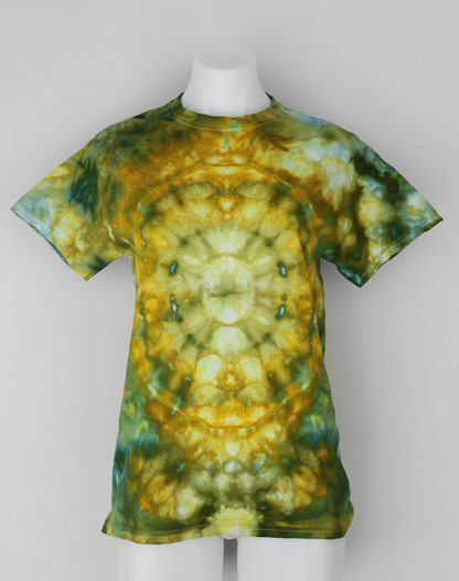 Men's shirt size Small unisex ice dyed - Artshow Painting mega eye