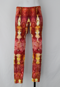 Leggings size Medium - Fire on the Mountain stained glass