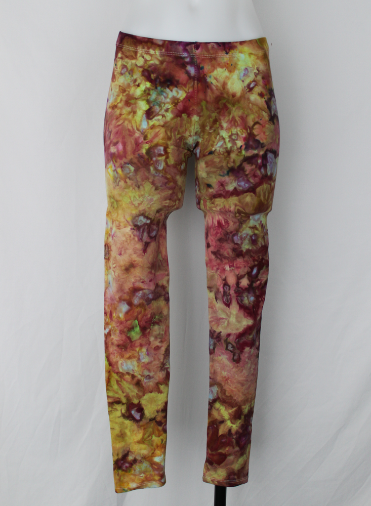 Leggings size Small - Hibiscus Crown (light) crinkle