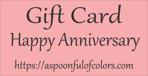 A Spoonful of Colors Gift Card