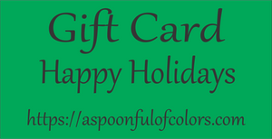 A Spoonful of Colors Gift Card