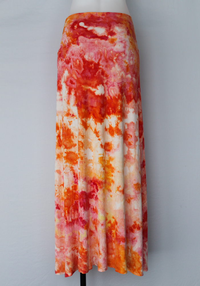 Tie dye Maxi Skirt - size Large - Angel Wing (1)