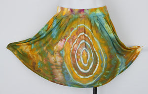 Mini Skirt - size Large - Artshow Painting bulls eye