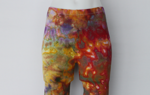 Capri leggings - size Small - ice dye - Confetti crinkle