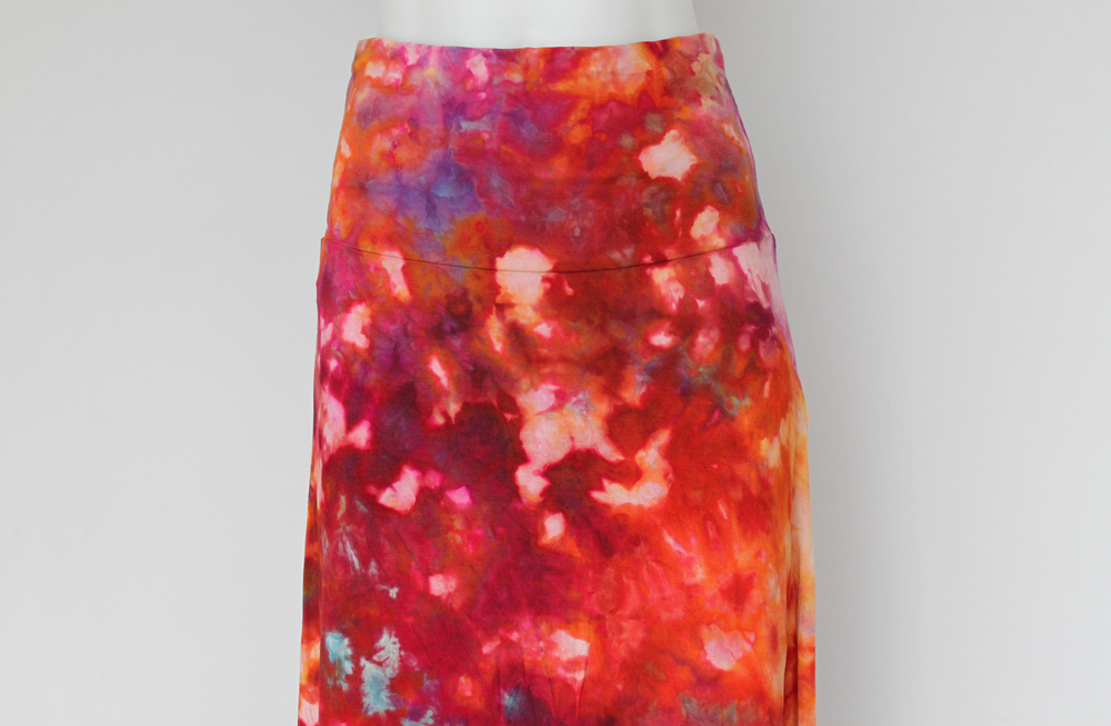 Ice dyed Maxi Skirt size Medium - Confetti crinkle