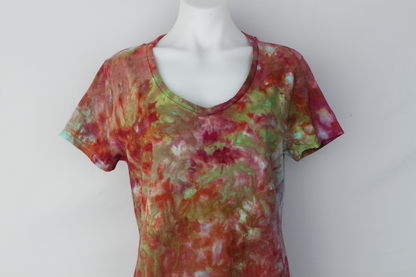 Ladies V neck t shirt size MEDIUM - Forever Mine crinkle