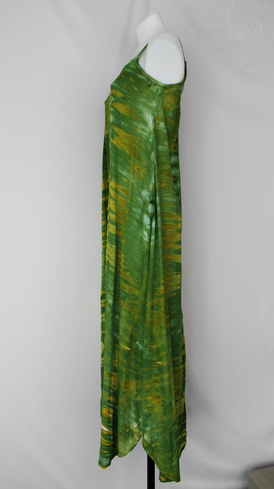 Rayon Slip on Maxi Dress - size XS- Grass is Greener snakeskin