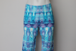 Leggings - size Large - Jessamine Blue stained glass