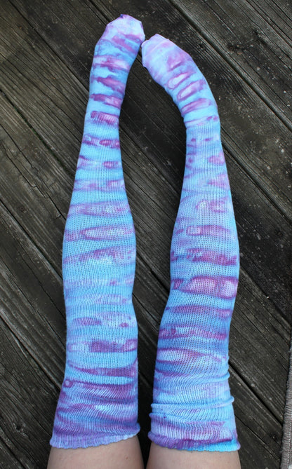 Thigh High socks - Jessamine Blue