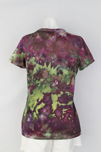 Ladies v neck t shirt size Large - Kimmy's Purple crinkle