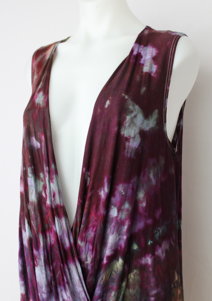 Wrap tunic size Large - Kimmy's Purple crinkle