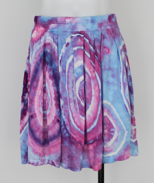 Mini Skirt - size Medium - Lavender Garden bullseye