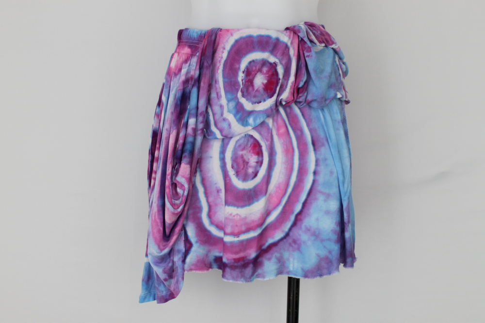 Mini Skirt - size Medium - Lavender Garden bullseye