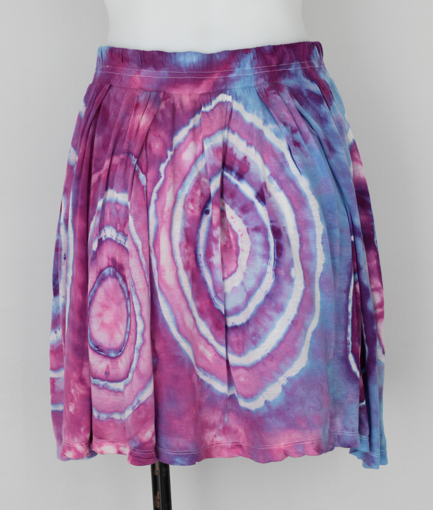 Mini Skirt - size Medium - Lavender Garden bullseye