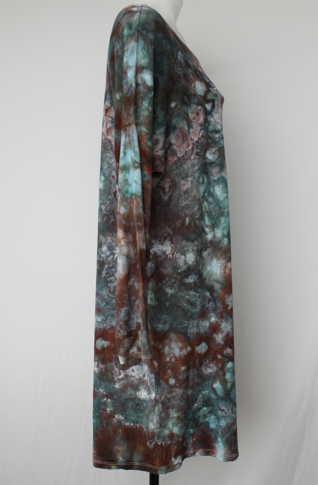 Tunic dress - size Medium - ice dye - Magical Abyss crinkle