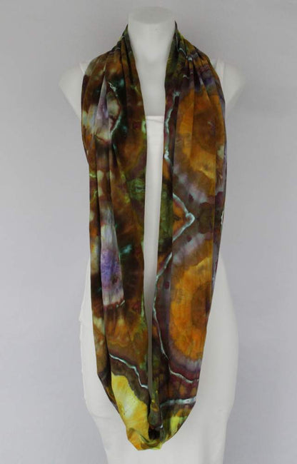 Cotton Infinity Scarf - ice dye - Na's Favorite bulls eye