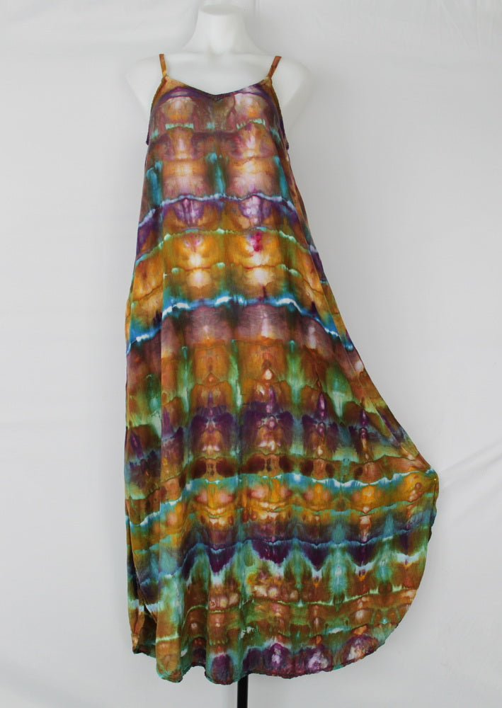Rayon Slip on Maxi Dress size Small - Na's Favorite stained glass