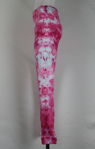 Tie dye Leggings size Medium - ice dye - Pretty in Pink (1)