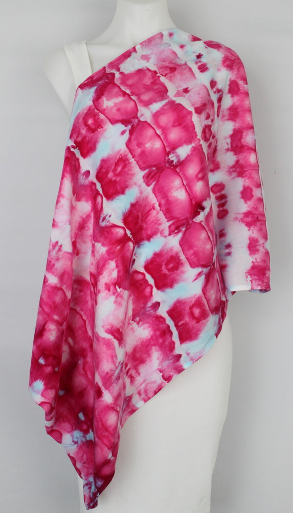 Rayon Infinity Scarf - Pretty in Pink  stained glass