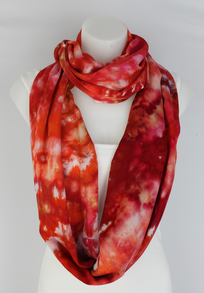 Rayon Infinity Scarf - Sunset crinkle