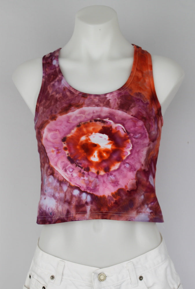 Crop top Racer back size Medium - Sunset Blush bulls eye