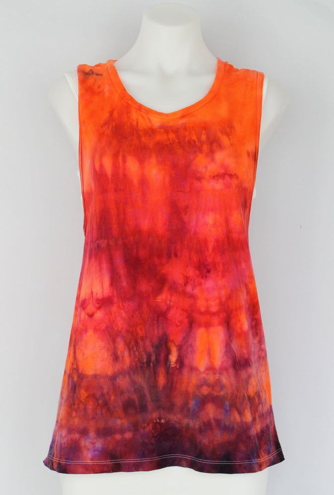 Women's Muscle tank top size Medium - Sunset Blush ombre