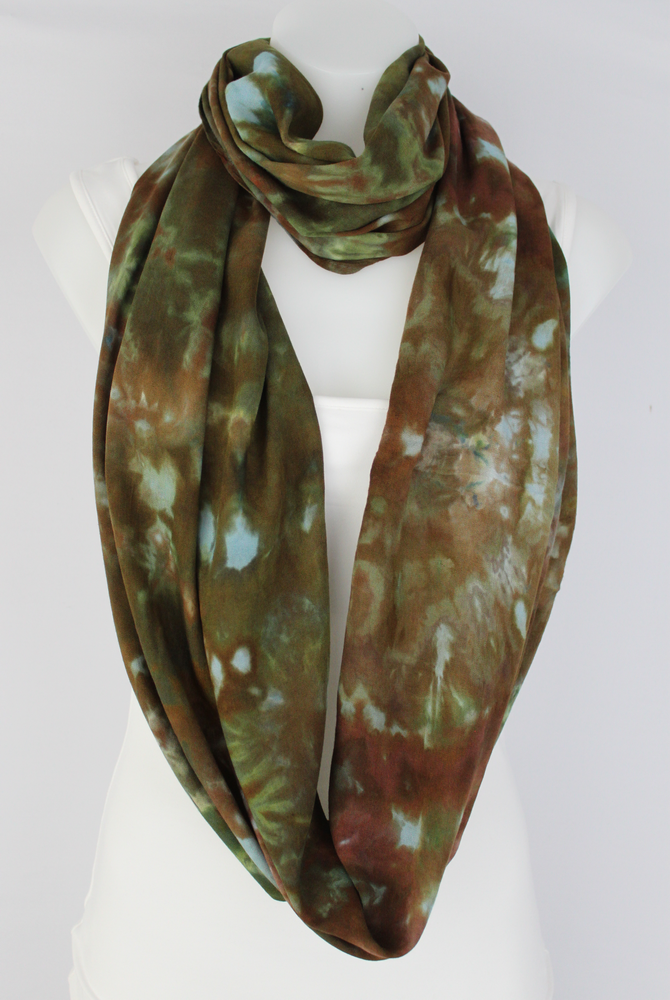 Rayon Infinity Scarf - Wilderness crinkle